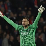 Gianluigi Donnarumma: son duel à distance avec Yann Sommer le 31 mai à Munich promet. KEYSTONE/EPA/YOAN VALAT